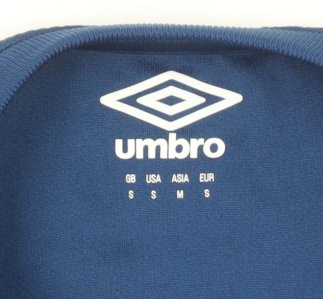 Mens UK Size S Umbro Blue FootballGym & TrainingRunning & Jogging T-Shirt