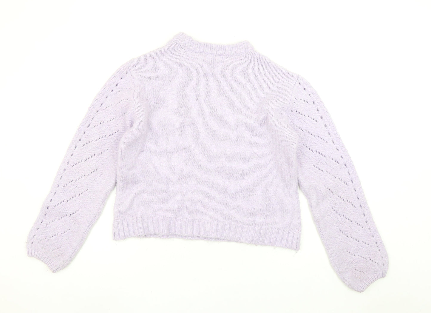 Womens UK Size 12 Bershka Purple Pullover Jumper