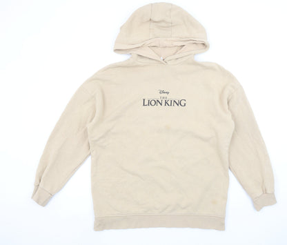 Womens UK Size S Disney Beige Pullover Hoodie