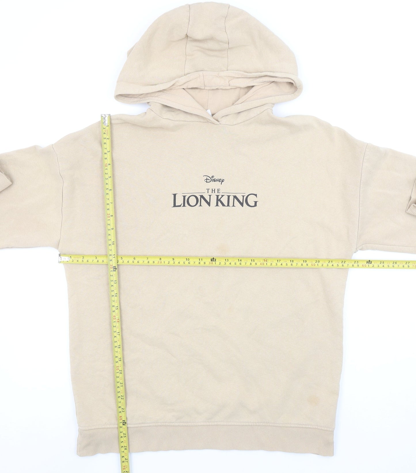 Womens UK Size S Disney Beige Pullover Hoodie