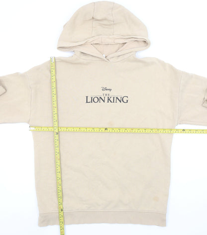 Womens UK Size S Disney Beige Pullover Hoodie