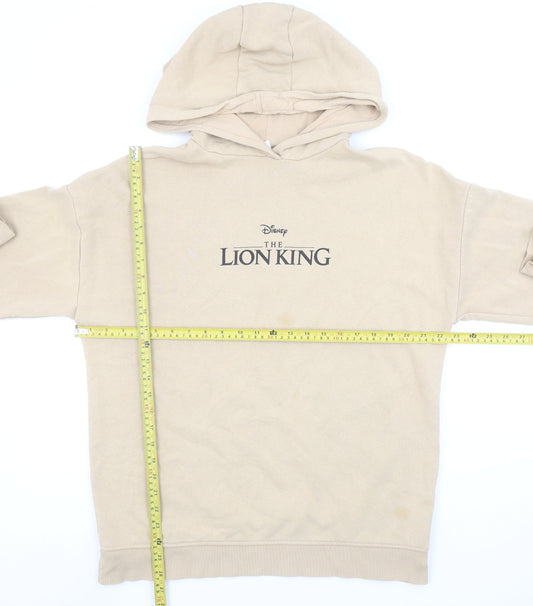 Womens UK Size S Disney Beige Pullover Hoodie