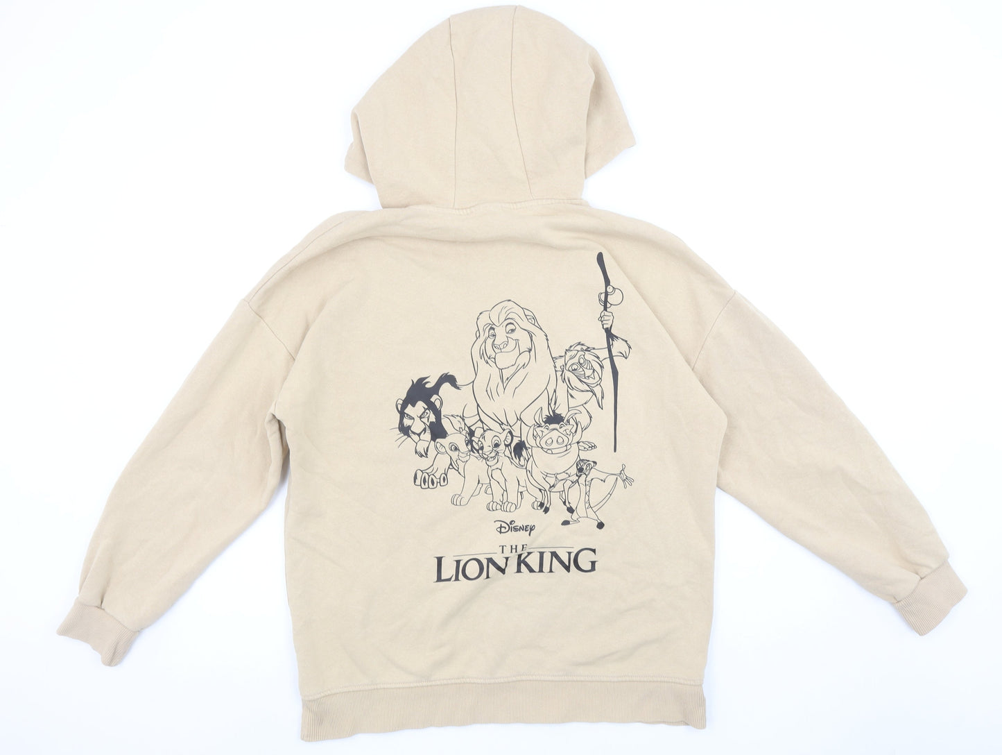 Womens UK Size S Disney Beige Pullover Hoodie