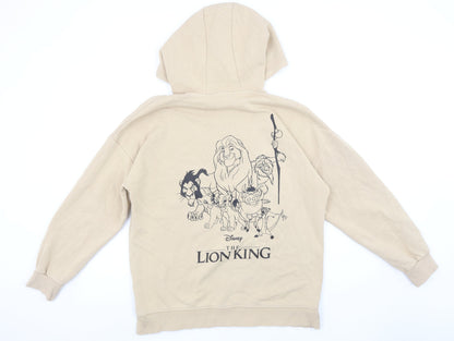 Womens UK Size S Disney Beige Pullover Hoodie