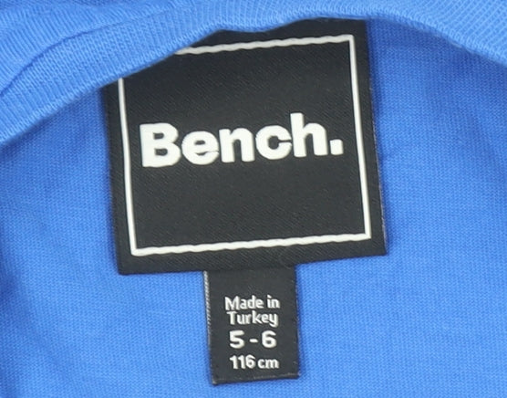 Boys UK Size 5-6 Years Bench Blue Basic T-Shirt