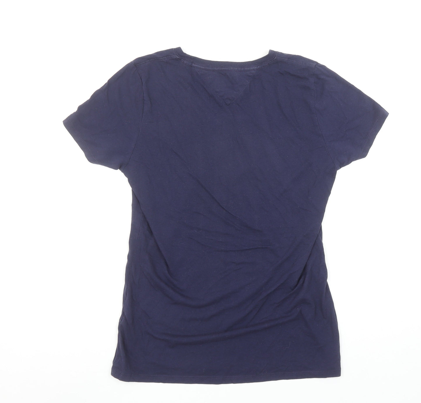 Womens UK Size S Tommy Jeans Blue Basic T-Shirt
