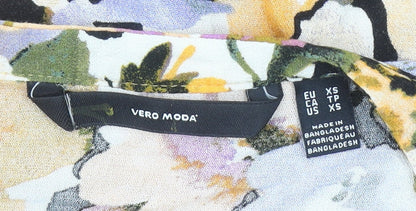 Womens UK Size XS VERO MODA Multicoloured Tunic Blouse