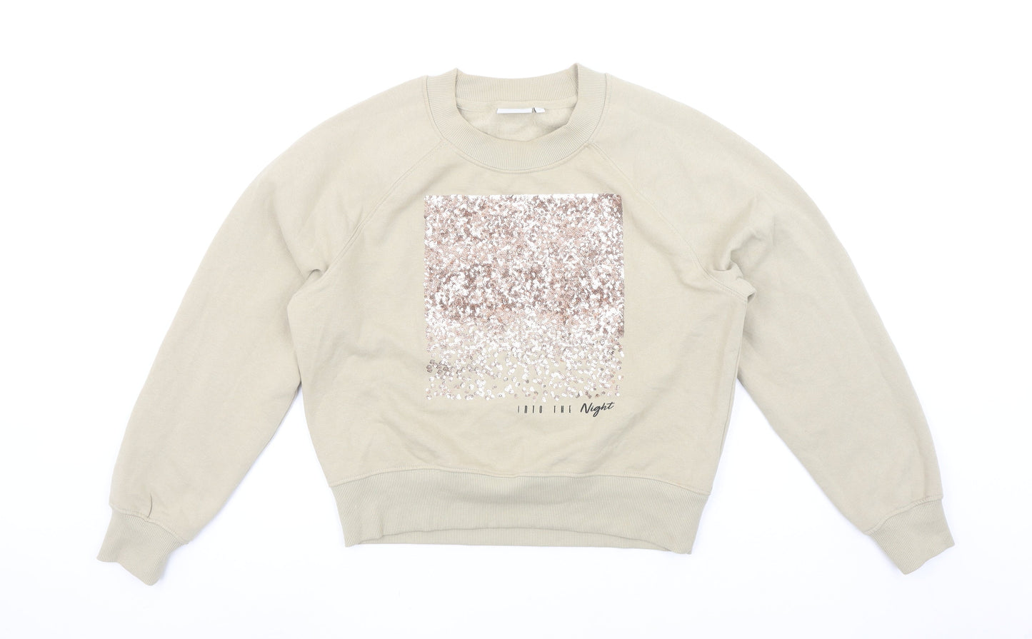 Womens UK Size S Only Beige Pullover Sweatshirt