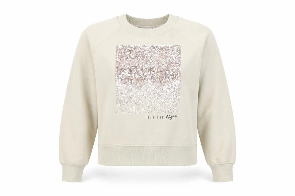 Womens UK Size S Only Beige Pullover Sweatshirt
