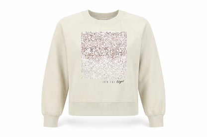 Womens UK Size S Only Beige Pullover Sweatshirt