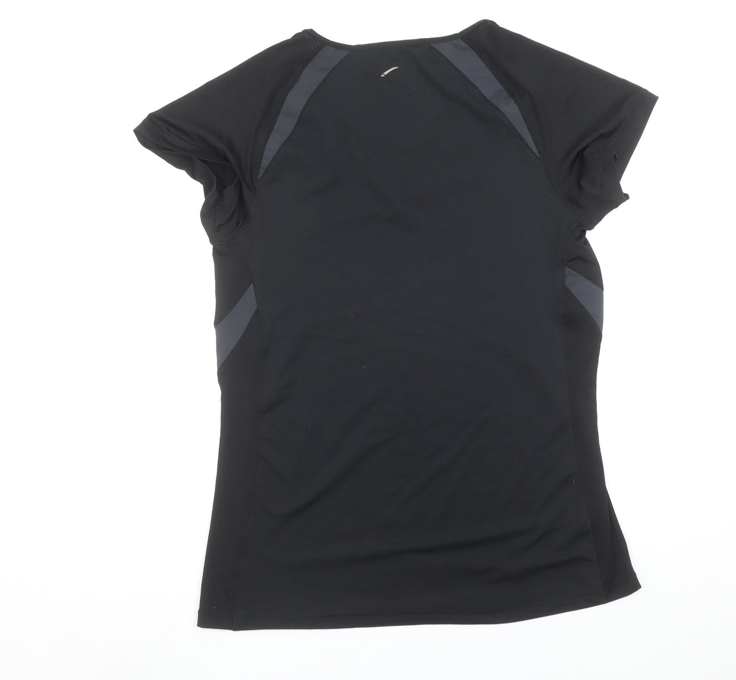 LA Gear Women Black Size 18 Short Sleeve Crew Neck Athletic Top