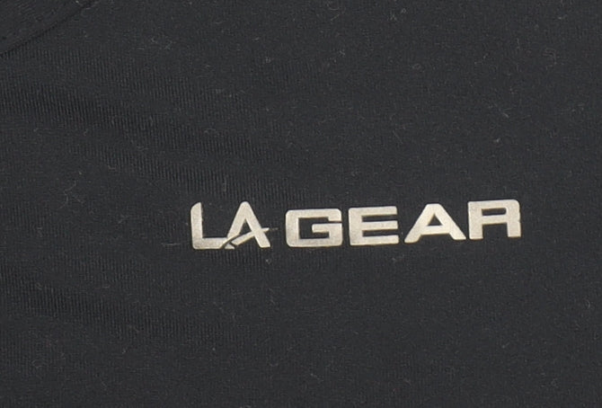 LA Gear Women Black Size 18 Short Sleeve Crew Neck Athletic Top