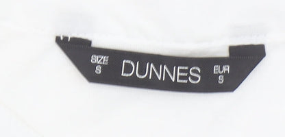 Womens UK Size S Dunnes White Tunic Blouse