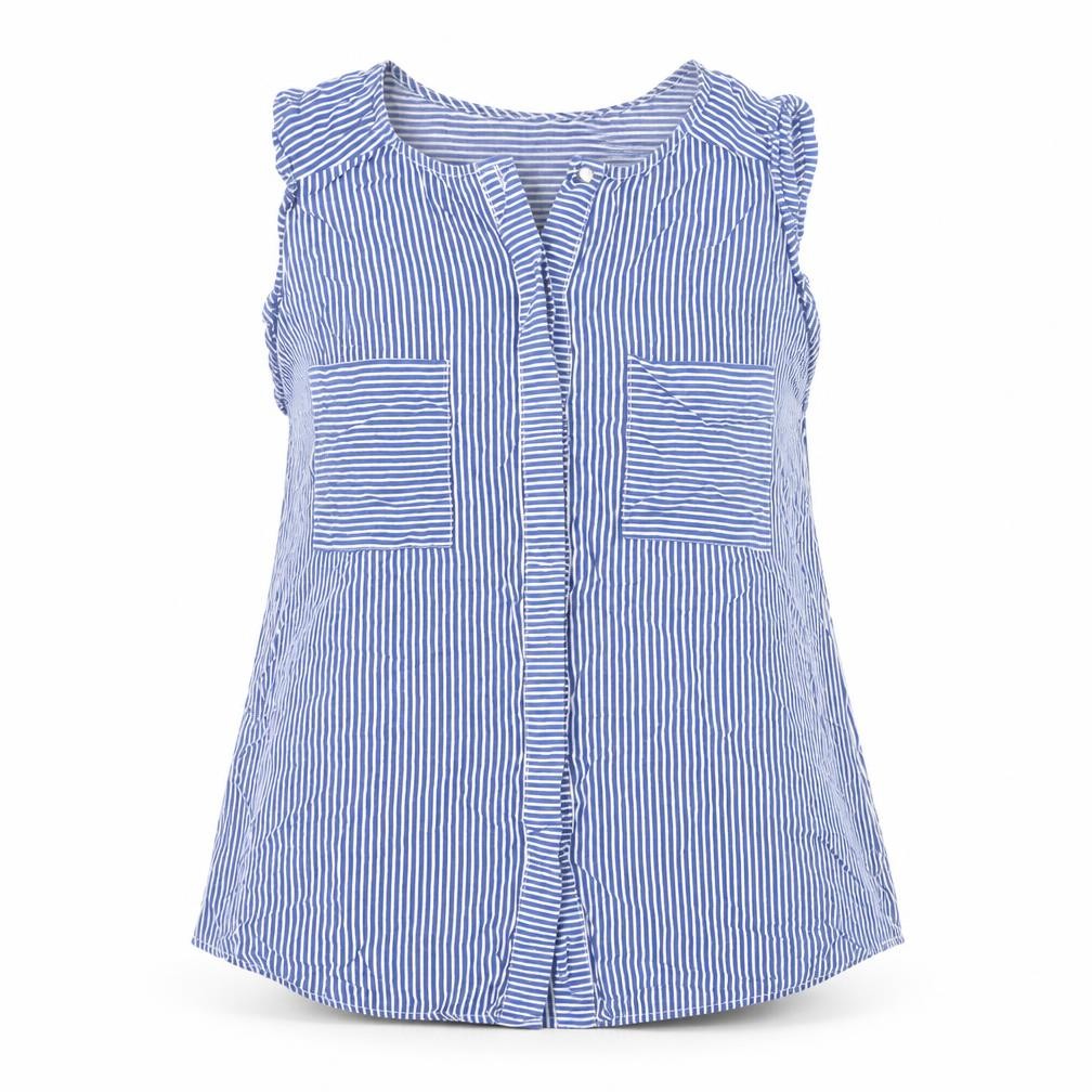 Womens UK Size 10 Dunnes Stores Blue Basic Blouse