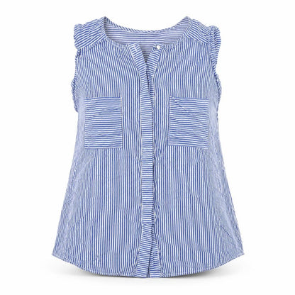 Womens UK Size 10 Dunnes Stores Blue Basic Blouse