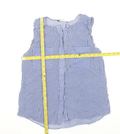 Womens UK Size 10 Dunnes Stores Blue Basic Blouse