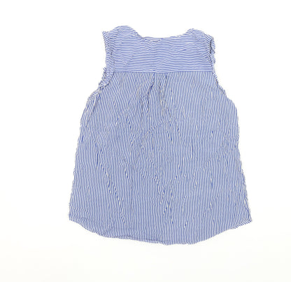 Womens UK Size 10 Dunnes Stores Blue Basic Blouse