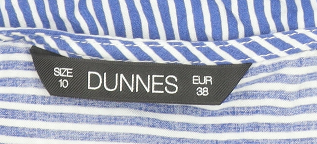 Womens UK Size 10 Dunnes Stores Blue Basic Blouse