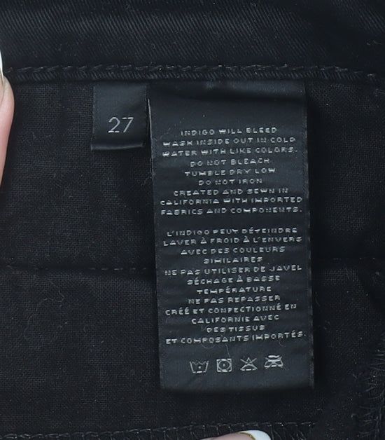 J Brand Womens Black Corduroy Skinny Trousers 27