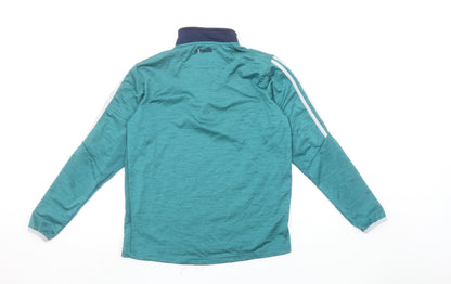 O'Neills Boys Green 1/4 Zip Sports Sweatshirt Age 13 Regular Fit
