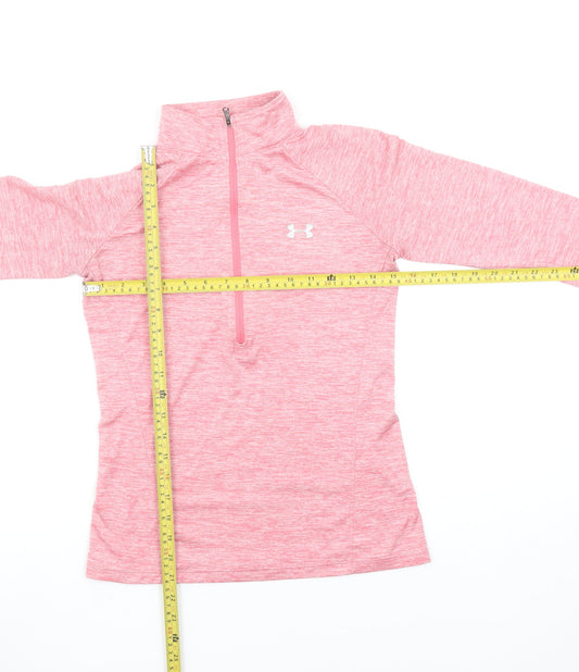Womens UK Size XS Under armour Pink Pullover Sweatshirt