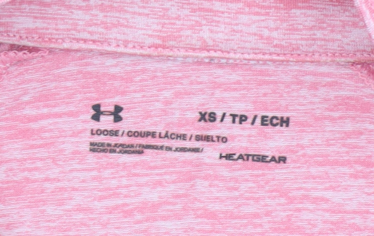 Womens UK Size XS Under armour Pink Pullover Sweatshirt