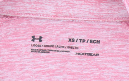 Womens UK Size XS Under armour Pink Pullover Sweatshirt