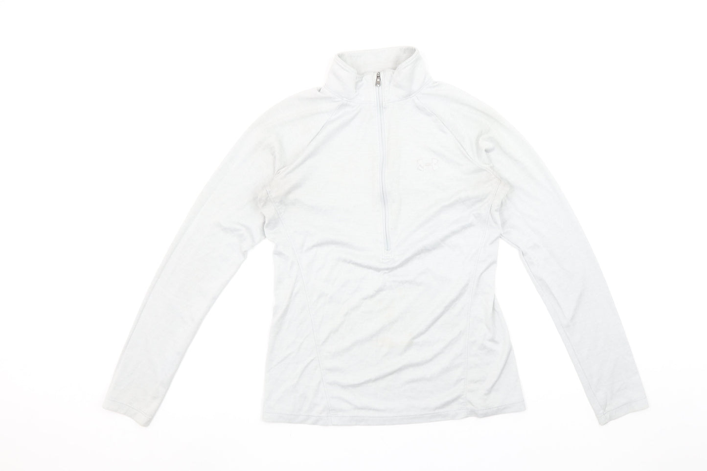 Womens UK Size XS Under armour White Pullover Sweatshirt