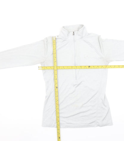 Womens UK Size XS Under armour White Pullover Sweatshirt