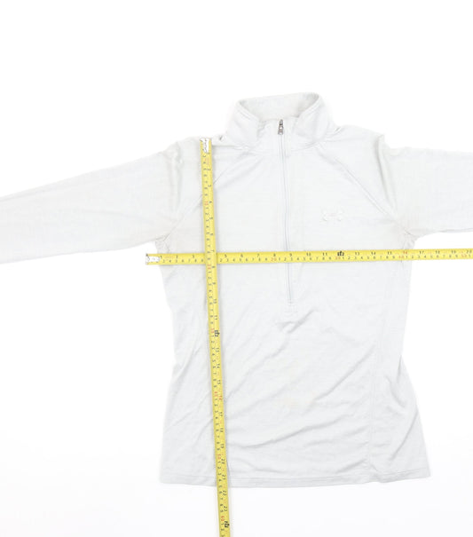 Womens UK Size XS Under armour White Pullover Sweatshirt