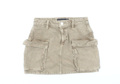 Womens UK Size 8 Stradivarius Cargo Twill Skirt