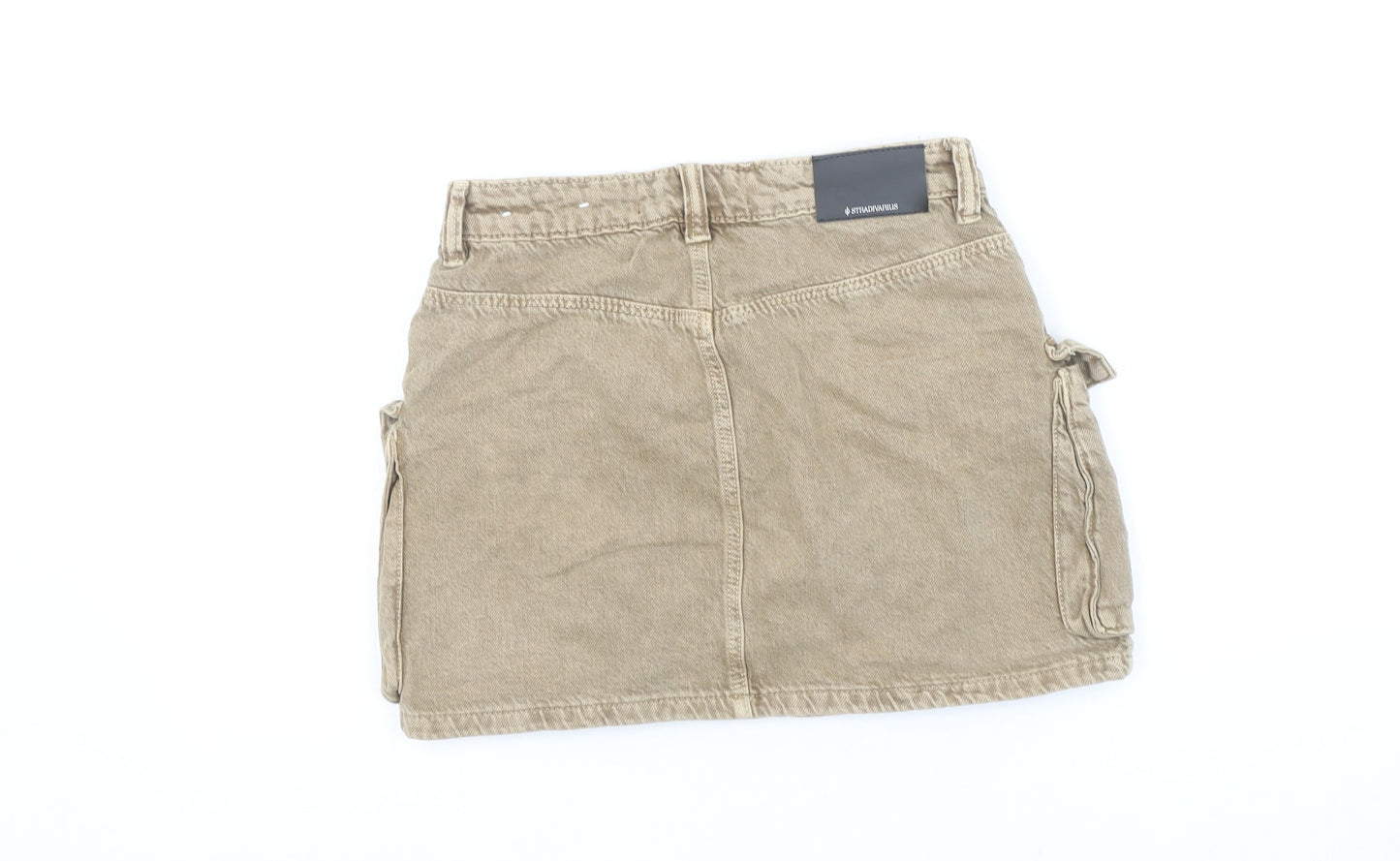Womens UK Size 8 Stradivarius Cargo Twill Skirt