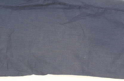 Mountain Warehouse Women Navy Blue Cotton Blend Casual Trousers UK 10