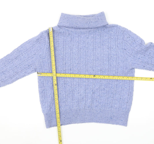Womens UK Size 12 MNG Purple Pullover Jumper