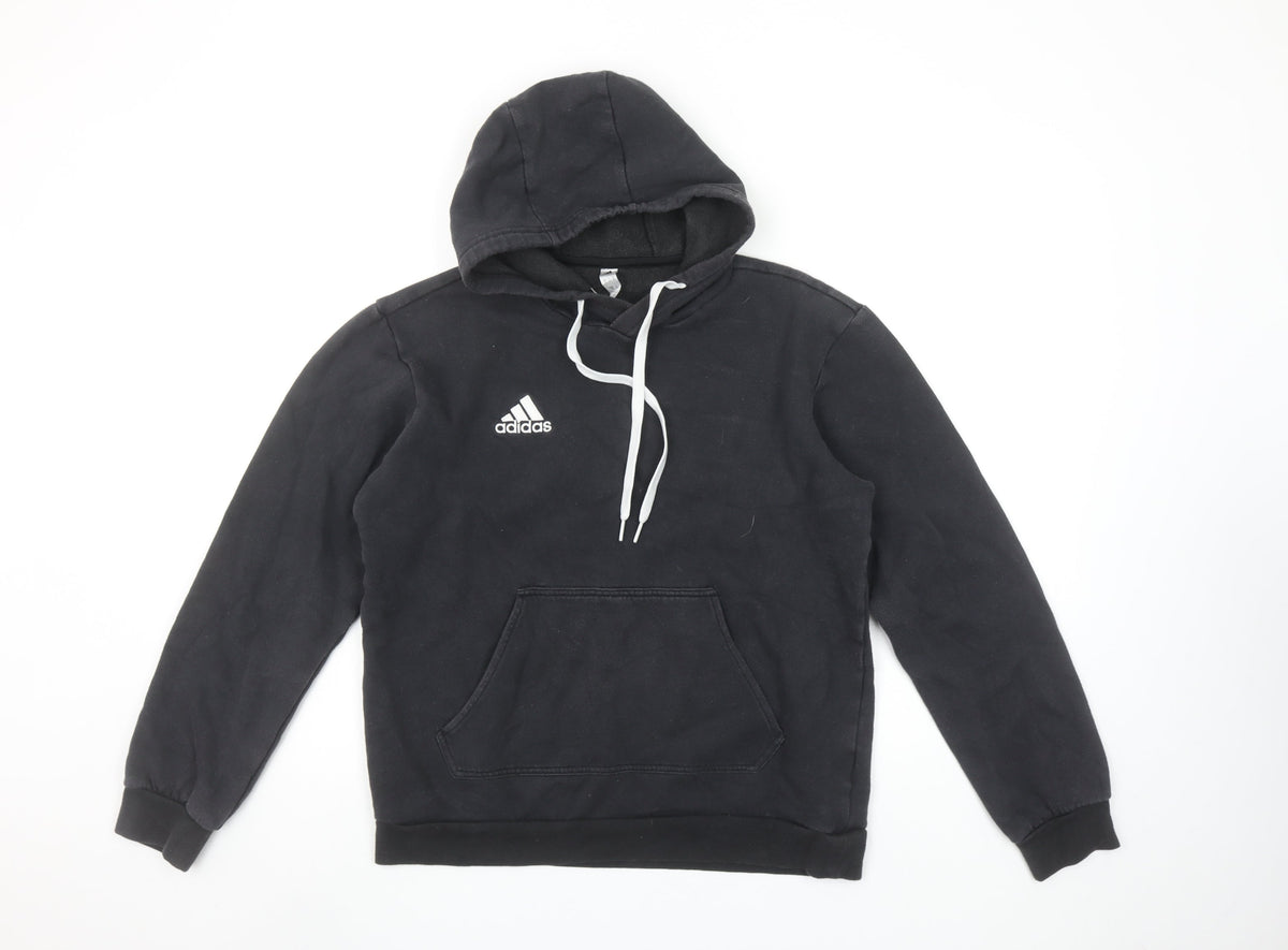 Womens UK Size S adidas Black Pullover Hoodie
