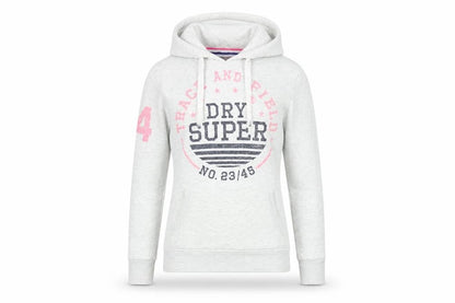 Womens UK Size S Superdry Grey Pullover Hoodie