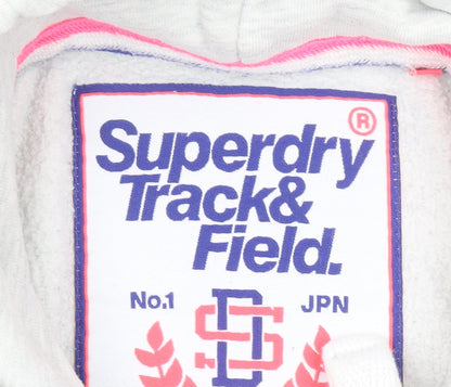Womens UK Size S Superdry Grey Pullover Hoodie