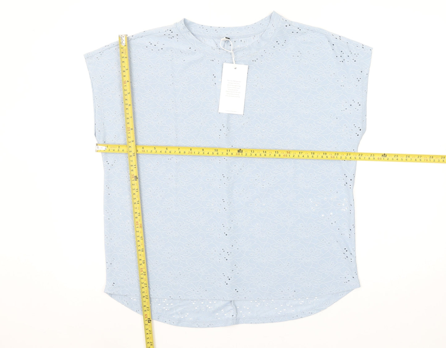 Womens UK Size M Only Blue Basic Blouse