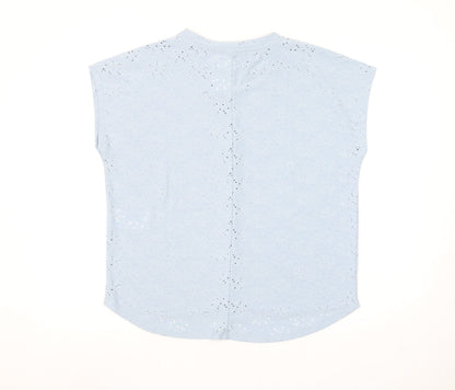 Womens UK Size M Only Blue Basic Blouse