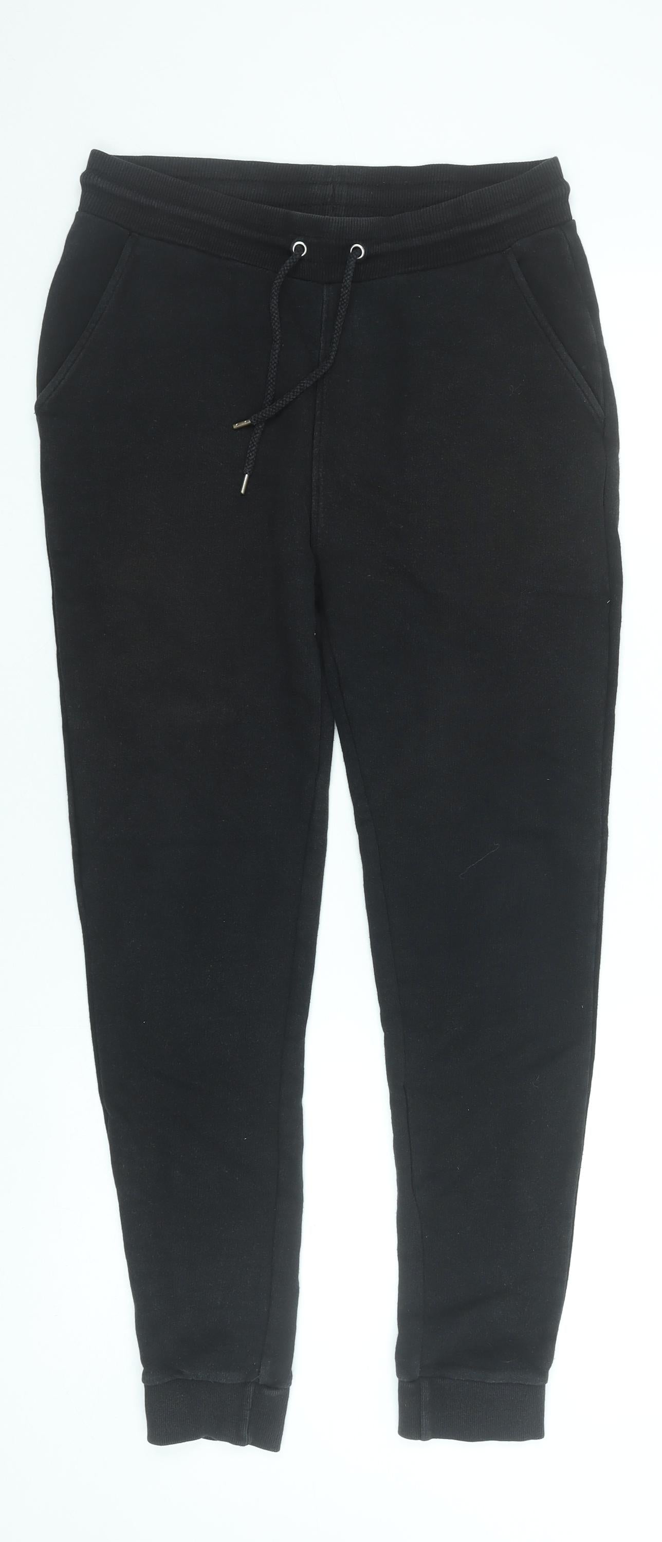 ASOS Men's Black Cotton Joggers M 32in Waist Casual Tapered