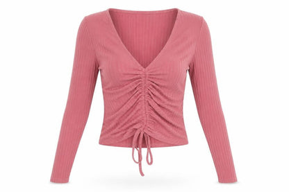 Womens UK Size 8 New Look Pink Cropped T-Shirt