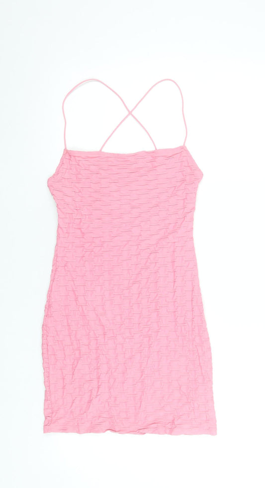 Womens UK Size S Bershka Bodycon Dress