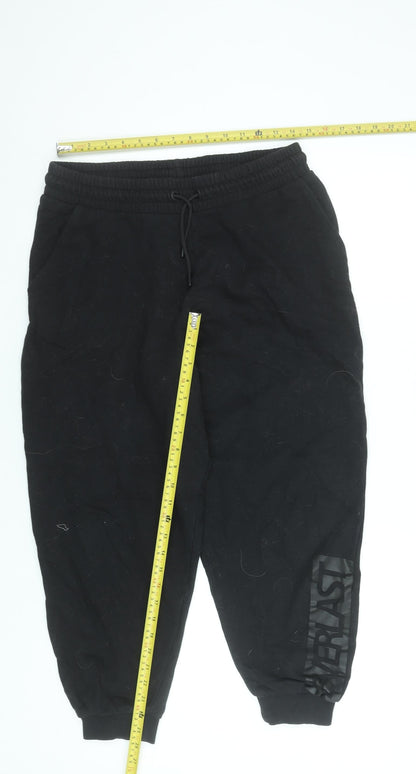 Womens UK Size 10 Everlast Regular Fit Jogger Black Trousers