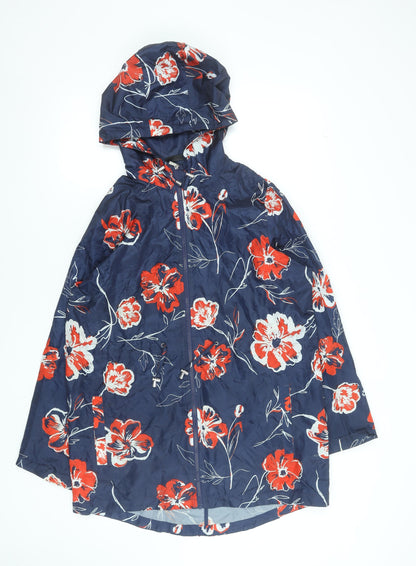Womens UK Size M Savida for Dunnes Stores Blue Rain Coat