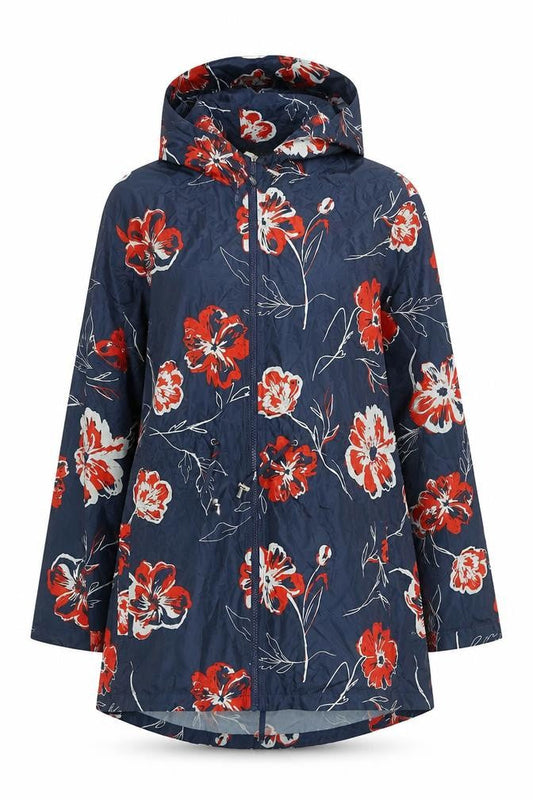 Womens UK Size M Savida for Dunnes Stores Blue Rain Coat