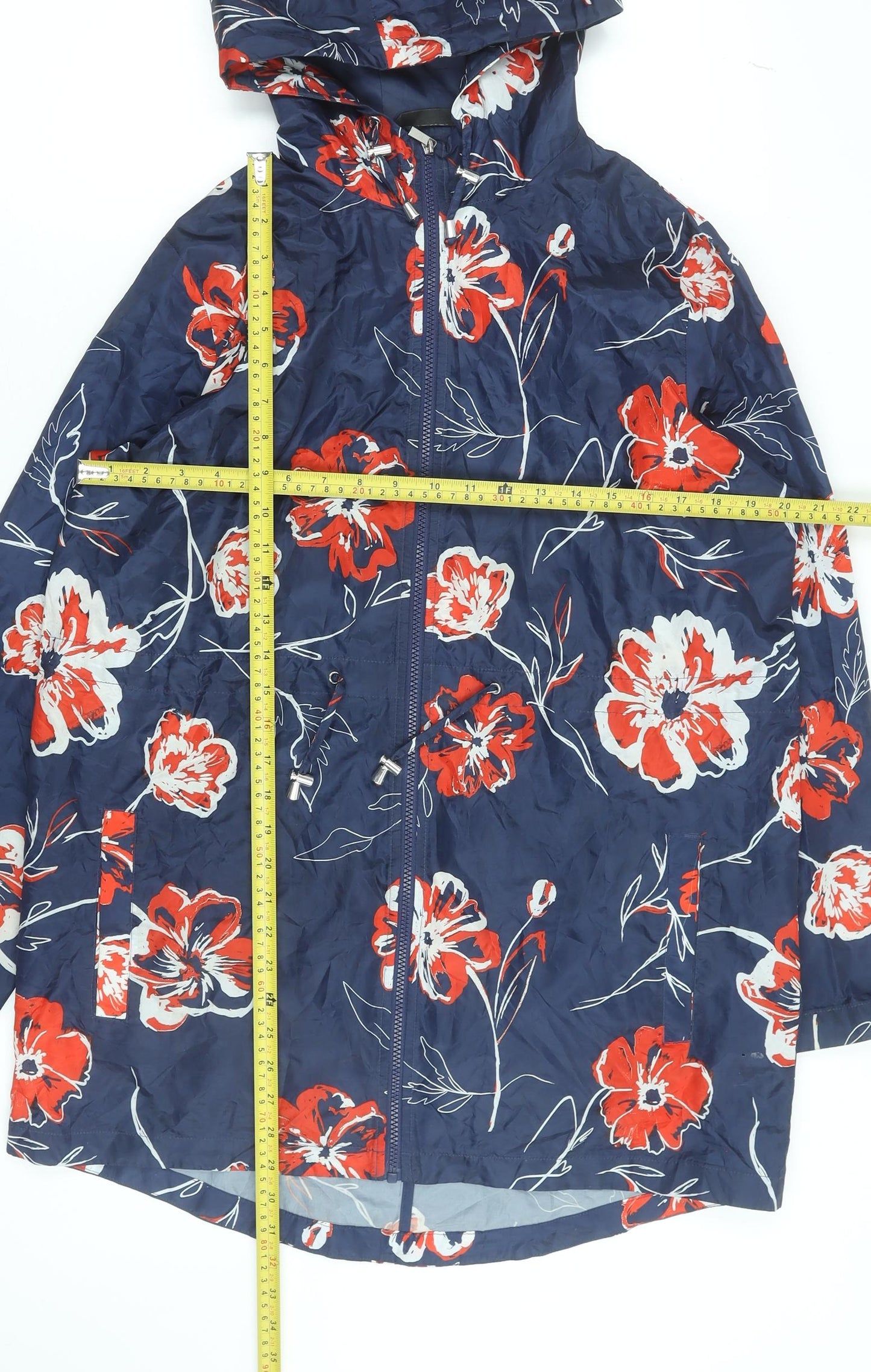 Womens UK Size M Savida for Dunnes Stores Blue Rain Coat