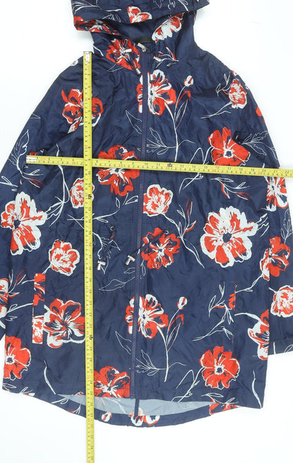 Womens UK Size M Savida for Dunnes Stores Blue Rain Coat