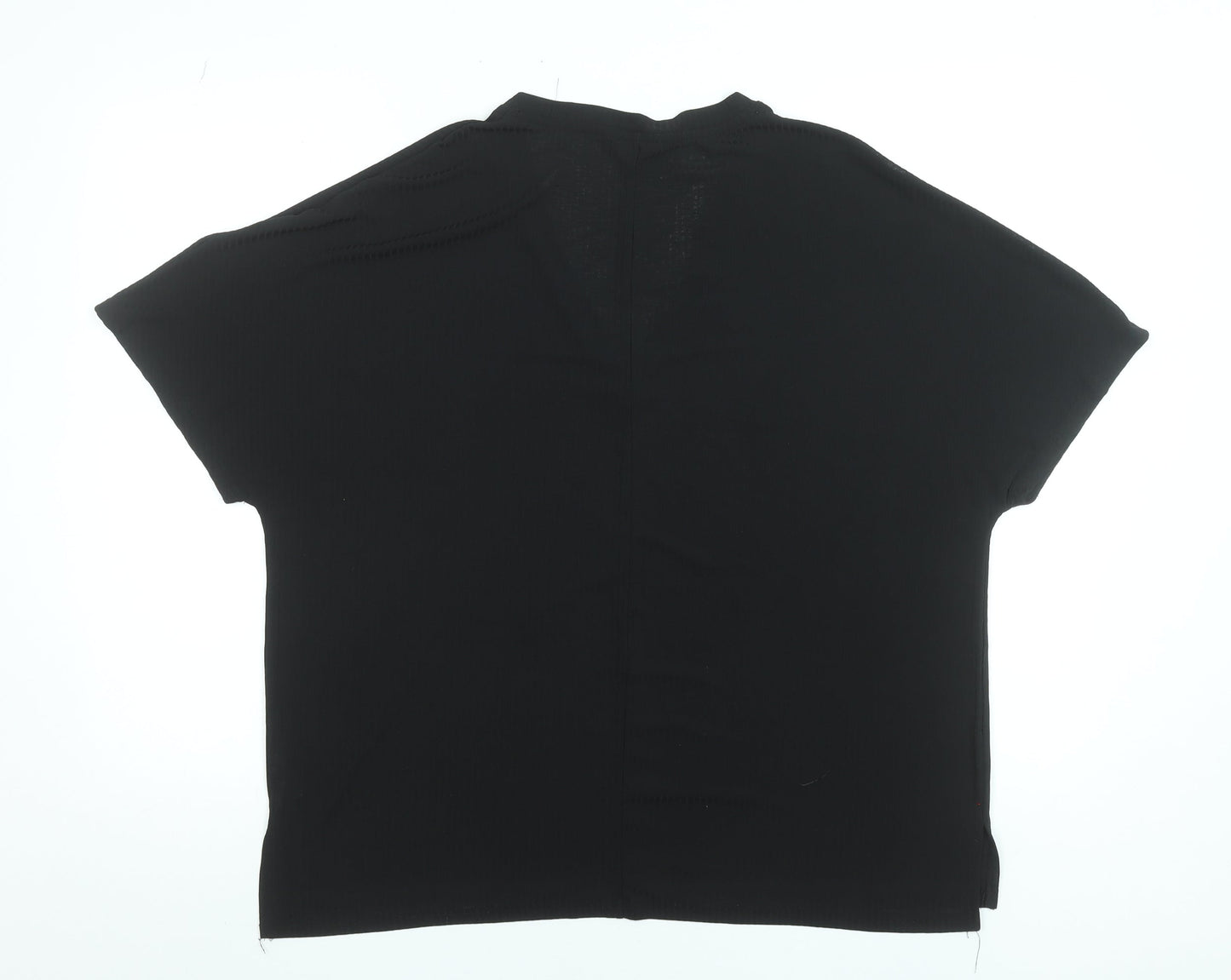Womens UK Size L Dunnes Stores Black Basic T-Shirt