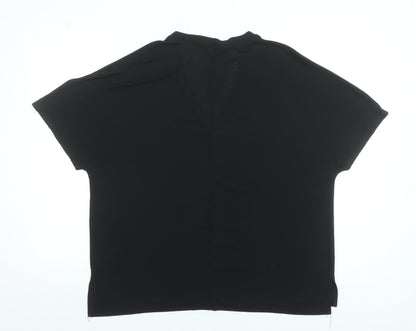 Womens UK Size L Dunnes Stores Black Basic T-Shirt