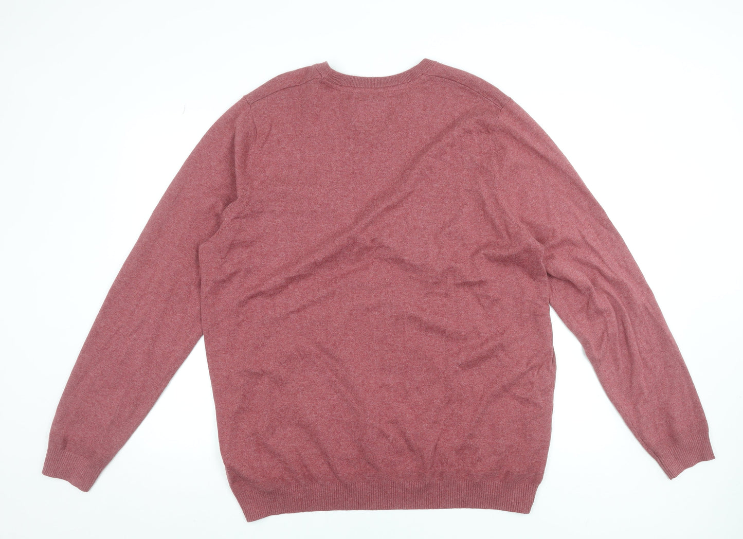 Fat Face Men’s Red Cotton Wool Crew Neck Jumper 2XL Tall